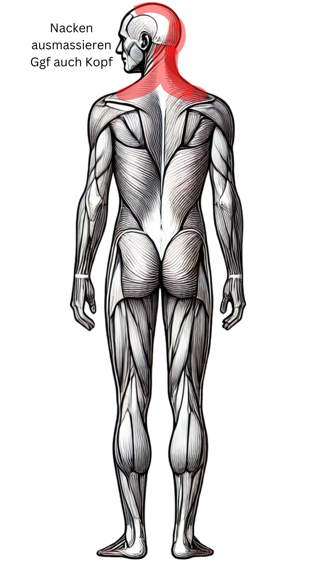 Lernkarte Wellnessmassage: Nacken ausmassieren