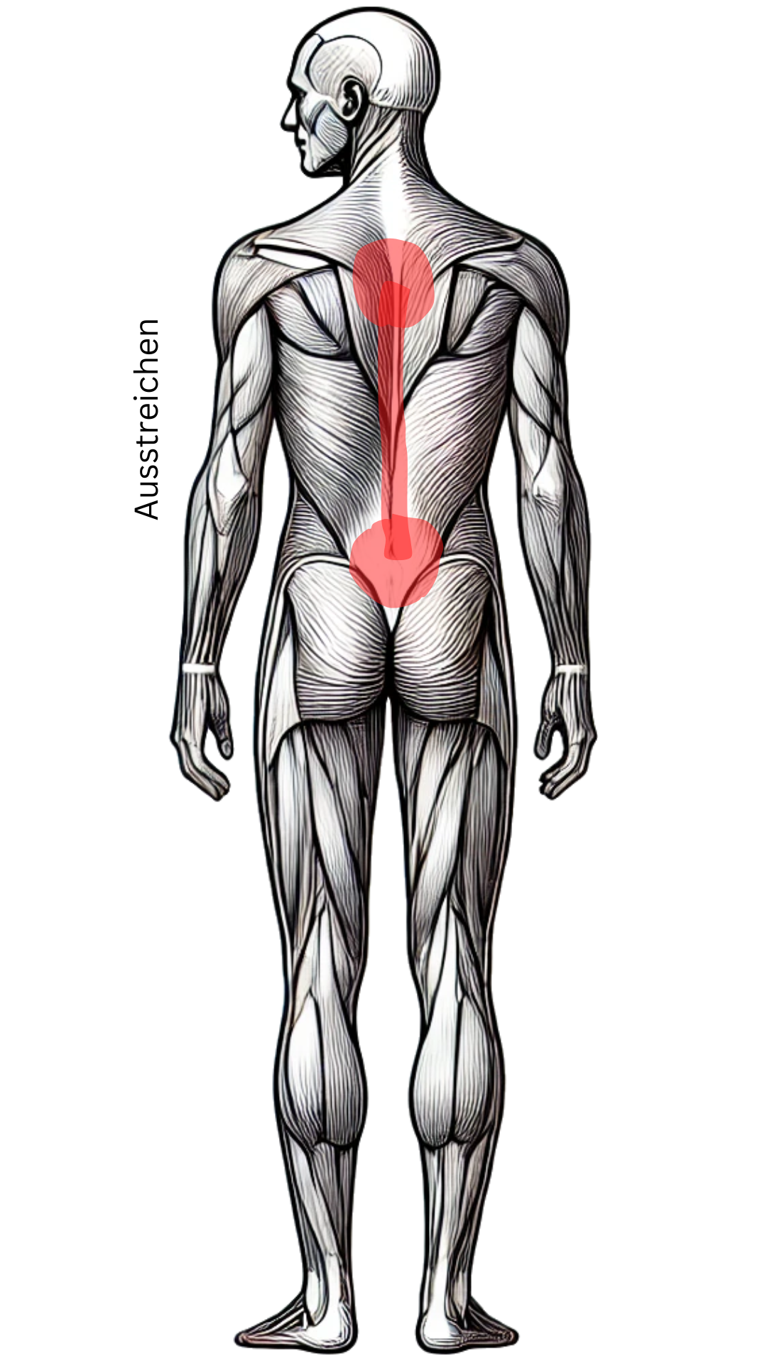 Lernkarte Wellnessmassage: Ausstreichen Rücken