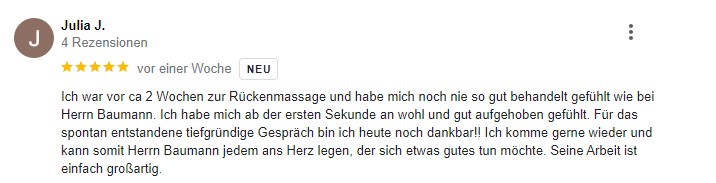 Google Bewertung Julia