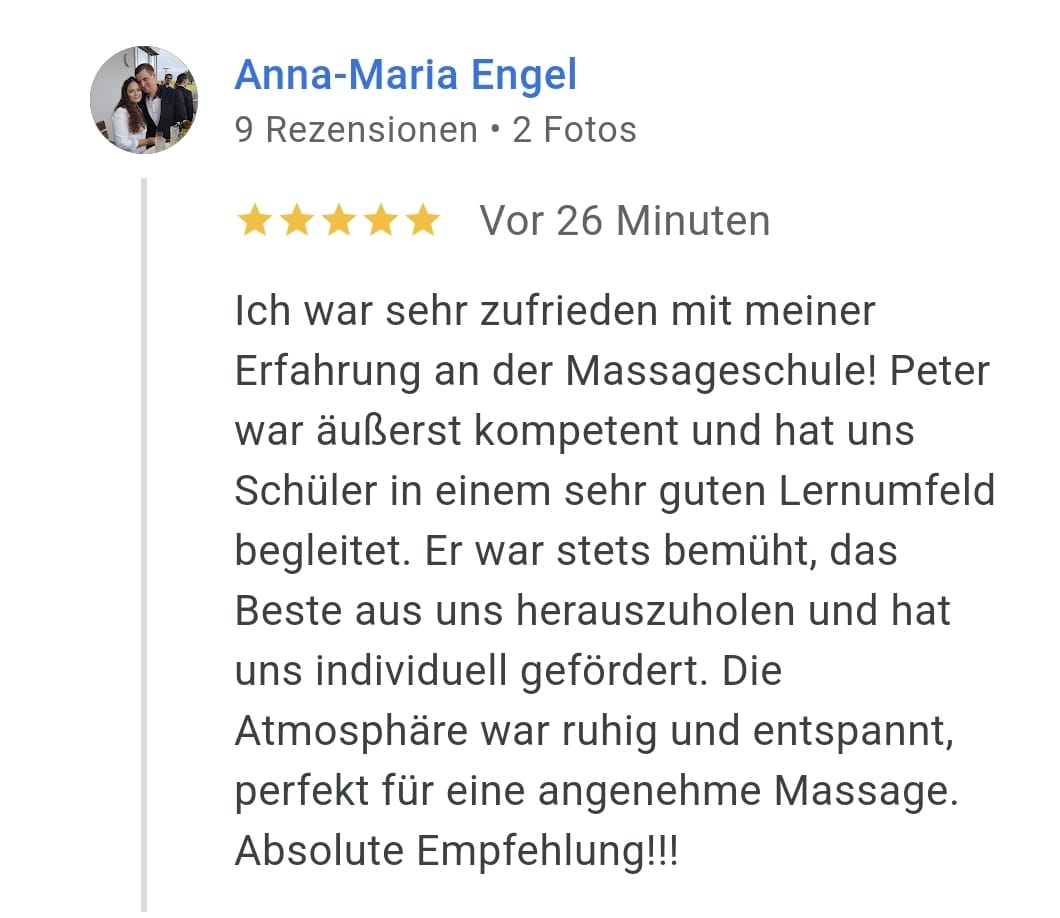 Massage Kurs Bewertung
